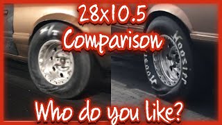 28x105 Slicks Comparison MT vs Hoosier C07 [upl. by Iralam726]