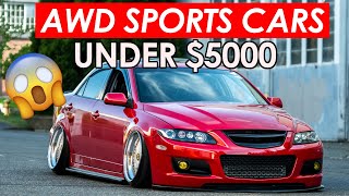 Top 5 Cheap AWD Sports Cars Under 5k [upl. by Eadrahc]