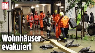 Hochwasser am Bodensee Rettungskräften wegen Starkregen im Dauereinsatz [upl. by Criswell342]