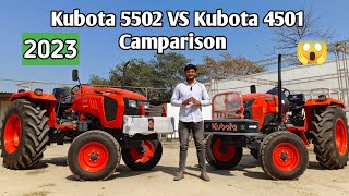 2023 kubota 4501 Vs Kubota 5502  kubota tractor comparison 5502 vs 4501 all features Wantvishal [upl. by Robin]