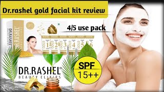 DrRashel Gold Facial Kit  Gold Facial Kit Review 3 use pack how to use Home goldfacialkit [upl. by Sugihara]