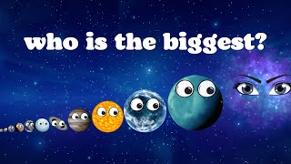 Universe Size Comparison  Planets in Solar System and Universe  Planets Toy Game [upl. by Dulcine]