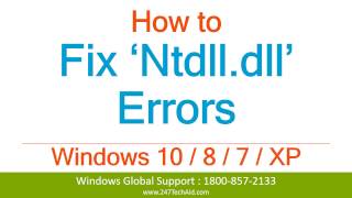 How to Fix Ntdll Dll Errors  Support for Windows Computer 800 5635020 [upl. by Eilama]