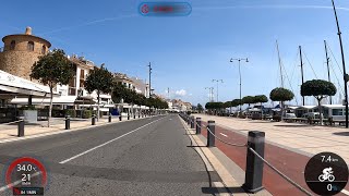 30 minute Sunshine Beach Ride Cambrils Estival Eldorado Resort Spain Garmin Video 4K [upl. by Riem]