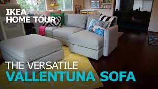 Smart and Durable VALLENTUNA Sectional Sofa  IKEA Home Tour [upl. by Demahom]