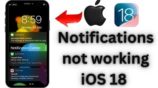 How to Fix Notifications not working on iOS 18 2024 💥 [upl. by Oiramat907]