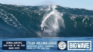 Tyler HollmerCross at Shipsterns  2016 Billabong Ride of the Year Entry  WSL Big Wave Awards [upl. by Ledif]