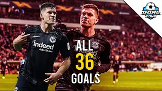 Luka Jović  All 36 Goals for Frankfurt [upl. by Ortrud558]