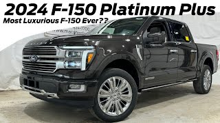 MOST LUXURIOUS F150 EVER  2024 Ford F150 Platinum Plus Review [upl. by Percival]