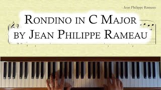 Piano Demonstration Rondino in C Major by Jean Philippe Rameau [upl. by Isherwood]