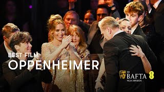 Oppenheimer wins Best Film  EE BAFTA Film Awards 2024 [upl. by Atiuqehs]