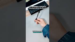 EXTENDED INFINITY REVERSE pen spinning tutorial ♾️◀️ shorts [upl. by Ioj]