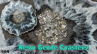 Resin Geode Coaster Tutorial the EASY Way [upl. by Hefter357]