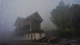 Dormir instantaneu cu plaoie puternica si de tunete un acoperiș  Rain sounds for sleeping [upl. by Auhesoj]