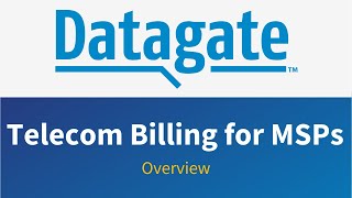 Datagate Telecom Billing for MSPs  Integrated with ConnectWise QuickBooks Xero ConnectBooster [upl. by Ehman]