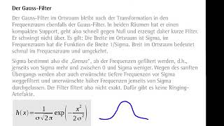 114 Bildverarbeitung Gaussfilter [upl. by Elehcor395]