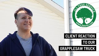 Client Reaction to Our Grapplesaw Truck [upl. by Drandell]