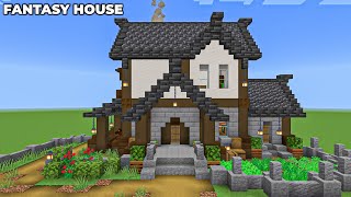 Minecraft  How To Build Deepslate Fantasy House In 119  1 [upl. by Adiaj]