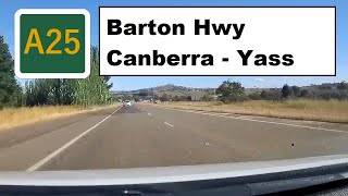 【Canberra Drive】 A route 25 Barton Hwy Canberra  Yass [upl. by Ettesyl296]