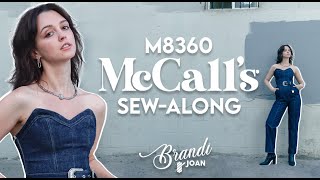 Jumpsuit sew along  McCalls M8360 [upl. by Hopkins]