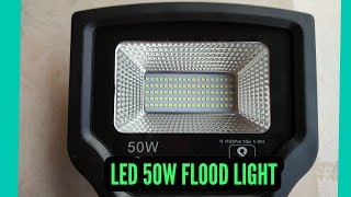 LED 50W FLOOD LIGHT HINDI REVIEW [upl. by Bryon]