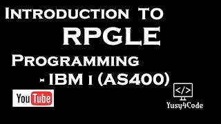 Introduction to RPGLE programming for beginners  yusy4code [upl. by Enatan]