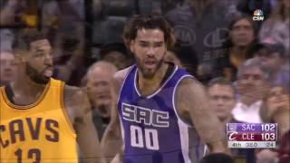 Willie Cauley Stein Dunk on Korver  Kings vs Cavs  January 25 2017 NBA Regular Season [upl. by Eibur]