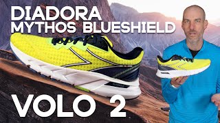 Diadora Mythos Blushield Volo 2 Review by Run Moore  April 2022 [upl. by Ohl240]