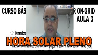 Como encontrar a Hora solar pleno HSP  Aula 3 [upl. by Slinkman]