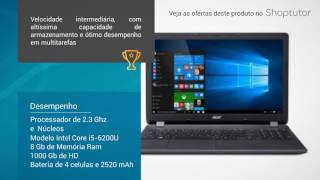 Notebook Acer Aspire E5574G574L 156 Polegadas Windows 10 1 Tb de HD Intel Core i5 [upl. by Alrick220]