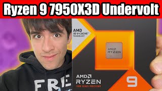 Undervolt your Ryzen 9 7950X3D for more FPS and Lower Temperature [upl. by Marelda]