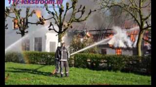 Grote brand in woonboederij Achtersloot IJsselstein [upl. by Coit]