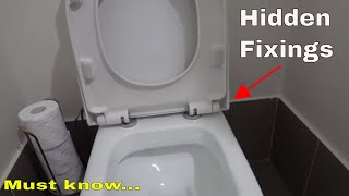 How to fix a toilet seat with hidden fixings [upl. by Guthry]