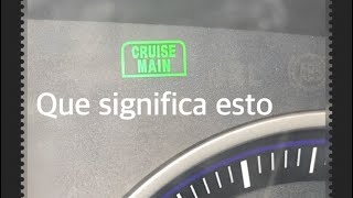 Que es cruise en mi vehículo que es esta luz en mi tableroque significa esto en mi carro [upl. by Anirahc363]