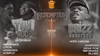 TAY ROC VS BRIZZ RAWSTEEN SMACK URL RAP BATTLE 2015  URLTV [upl. by Nibor]