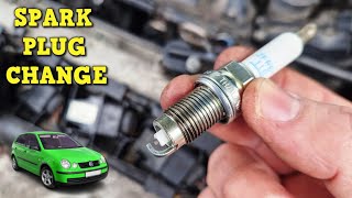 Spark Plug Change  Volkswagen Polo Mk4 [upl. by Lletnohs5]