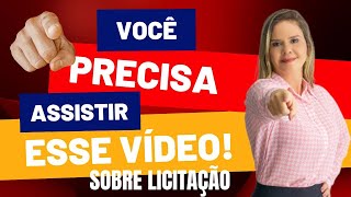 Licitação  Você Precisa Saber Disso Agora licitacao [upl. by Obmar159]