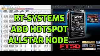 RTsystems Yaesu FT5D  Add Hotspot amp Allstar Node [upl. by Elpmet]