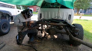 Chevy Silverado Frame Restoration Plasma cutting amp plate welding is it even worth it [upl. by Priscilla109]