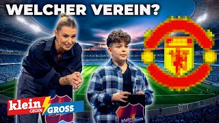 FußballwappenQuiz Laura Wontorra vs Sofian 11  Klein gegen Groß [upl. by Helena]