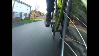 Sturmey Archer S2 Duomatic hub test GoPro Hero 2 Trek Triton [upl. by Ahsem]