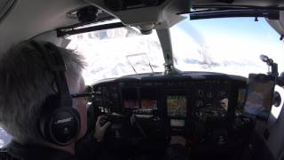 Pilots Eye Approach and Landing in Samedan  St Moritz LSZS [upl. by Llerrit]