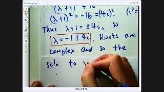 Second order differential equation complex roots [upl. by Cooley]