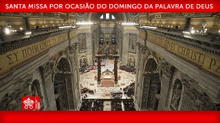 23 de janeiro 2022 Santa Missa por ocasião do Domingo da Palavra de Deus  Papa Francisco [upl. by Orman]