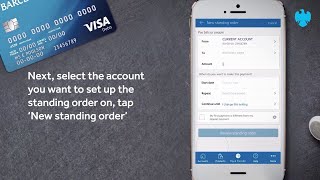 The Barclays app  How to manage standing orders [upl. by Lemal759]