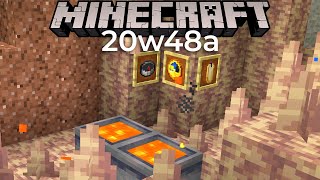 20w48a Snapshot NEW Stalagmites and Stalactites in Minecraft [upl. by Sitto]