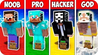 Minecraft NOOB vs PRO vs HACKER  SMART BLOCK BASE INSIDE EVOLUTION  Minecraft Animation [upl. by Nytsirt]