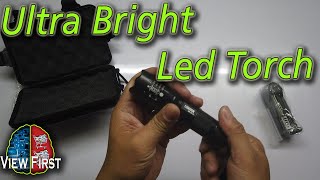 Ultra Bright CREE XML T6 LED Zoom Flashlight Splashproof with 5 modes [upl. by Sholley545]