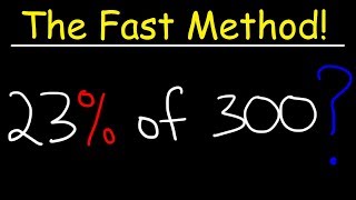 How To Find The Percent of a Number Fast [upl. by Leonsis]