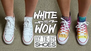 White to Wow DIY TieDye Shoes [upl. by Niran610]